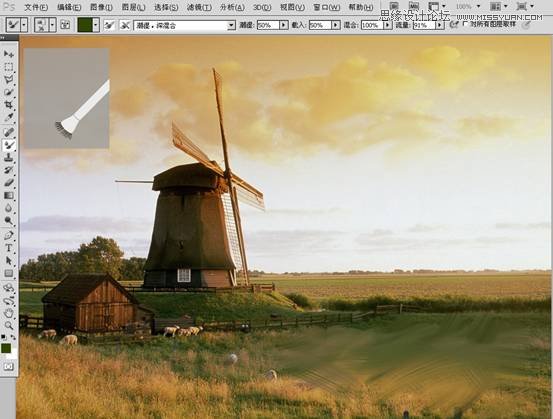 使用混合器画笔轻松圆你画家梦01.jpg Photoshop使用画笔工具将图片转为水粉画,PS新利用 18luck
,16xx8.com新利用 18luck
网