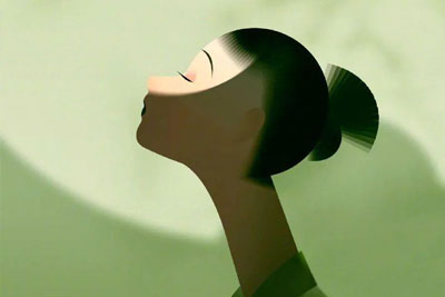 ����ɫ���㡱�Ĺŵ�Ů�ӡ������Ľ����Ӱ�廭