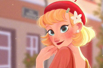 �廭ʦ Aveline Stokart������Ůʿ�廭��Ʒ