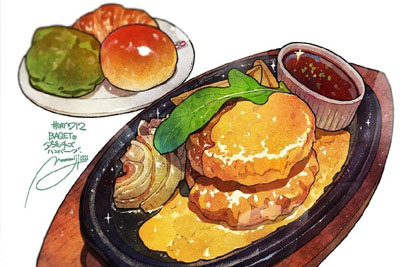 �廭ʦ maomomiji ����ʳ�滭��Ʒ