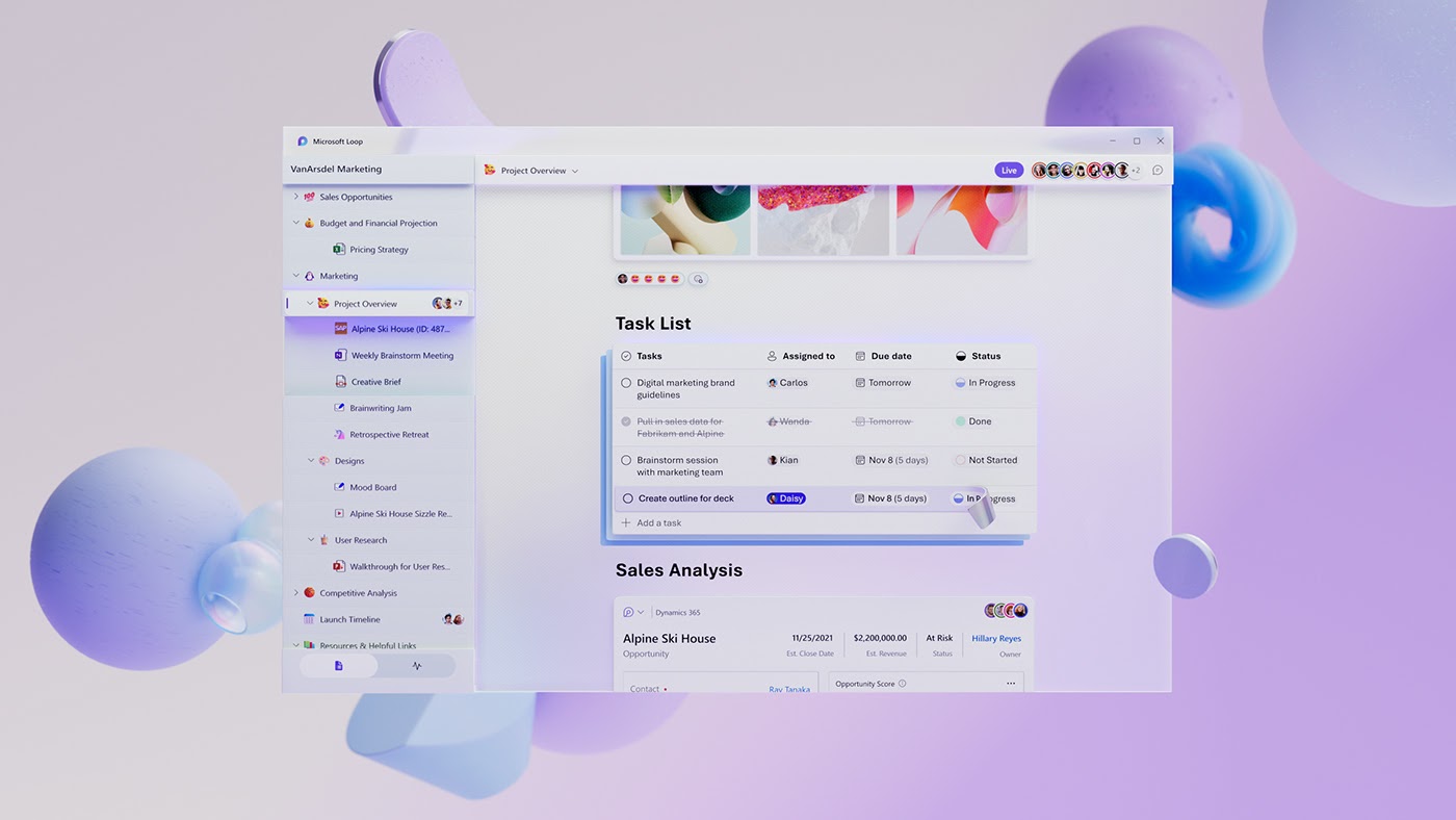 视频 | 微软Microsoft Loop UX界面视觉